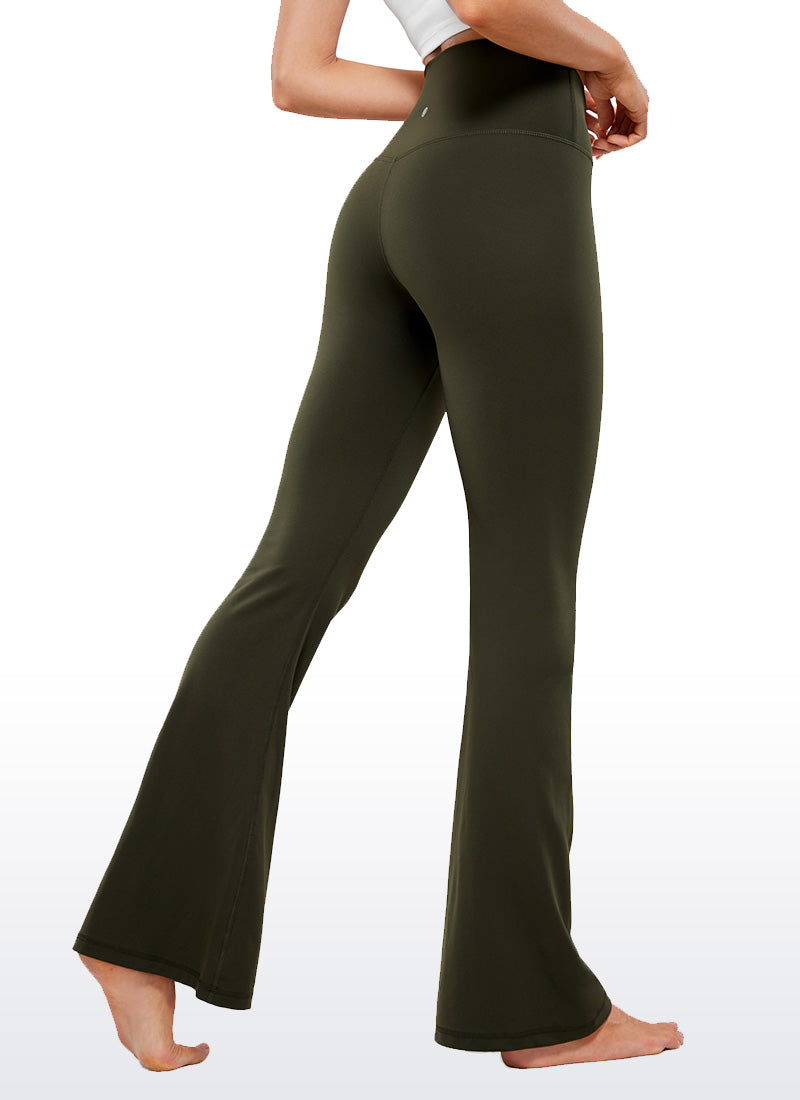 CRZ YOGA Women Butterluxe V Crossover High Waist Flare Leggings 31