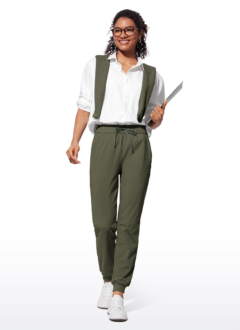 CRZ YOGA Women 4-Way Stretch High Waisted Pockets Joggers Casual 28