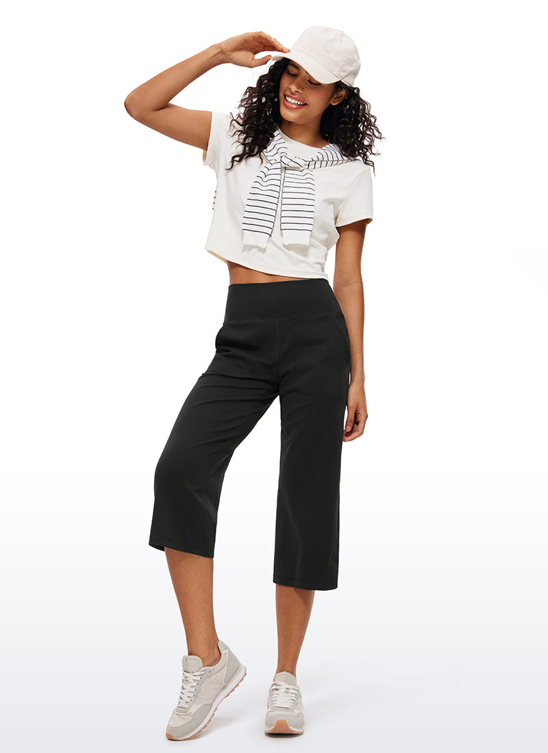 Butterluxe High Waist Wide Leg Pants with Pockets 23''