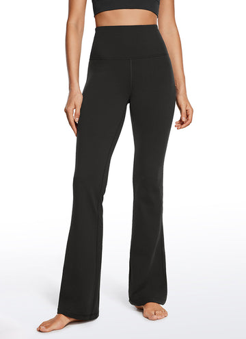 CRZ YOGA Women's Butterluxe High Waist Flare Leg Bootcut Leggings 32" Black