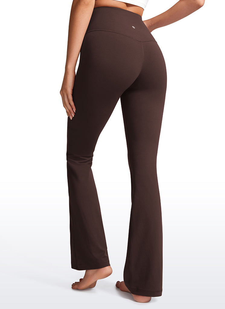 CRZ YOGA Women's Butterluxe High Waist Flare Leg Bootcut Leggings 32" Legend Green