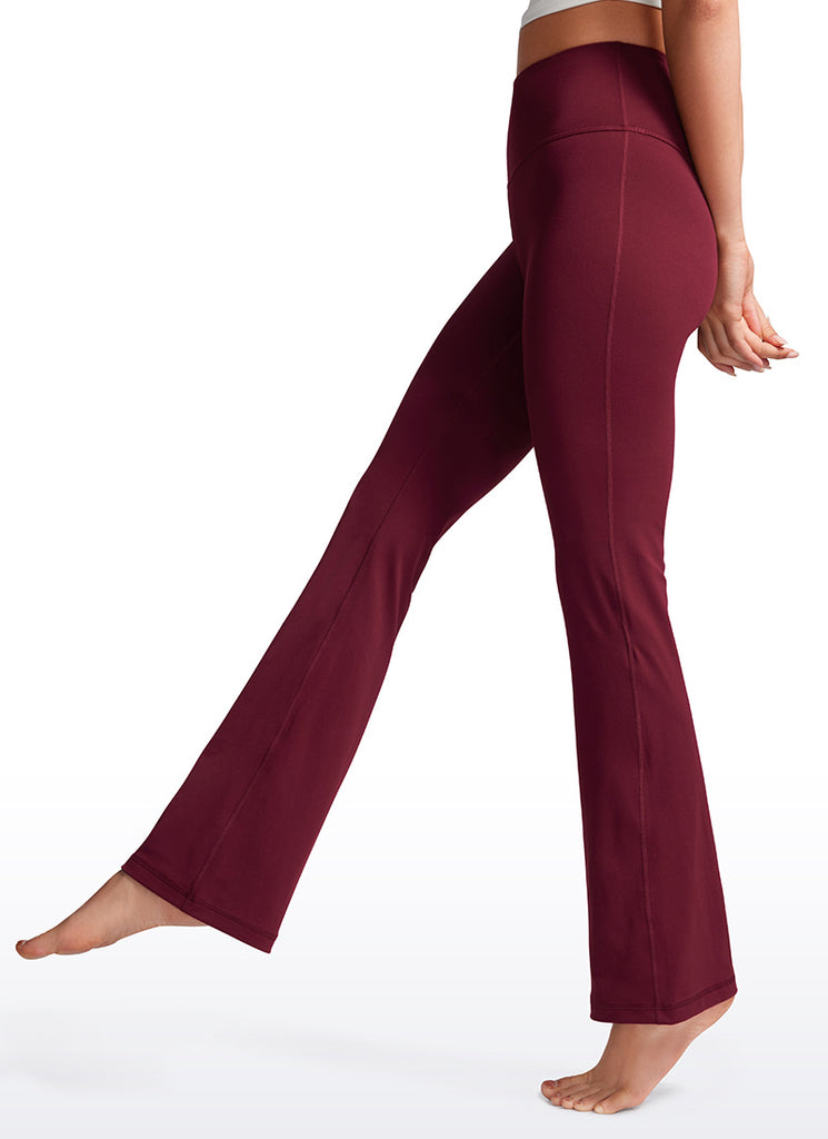 CRZ YOGA Women's Butterluxe High Waist Flare Leg Bootcut Leggings 32" Mysterious Grey