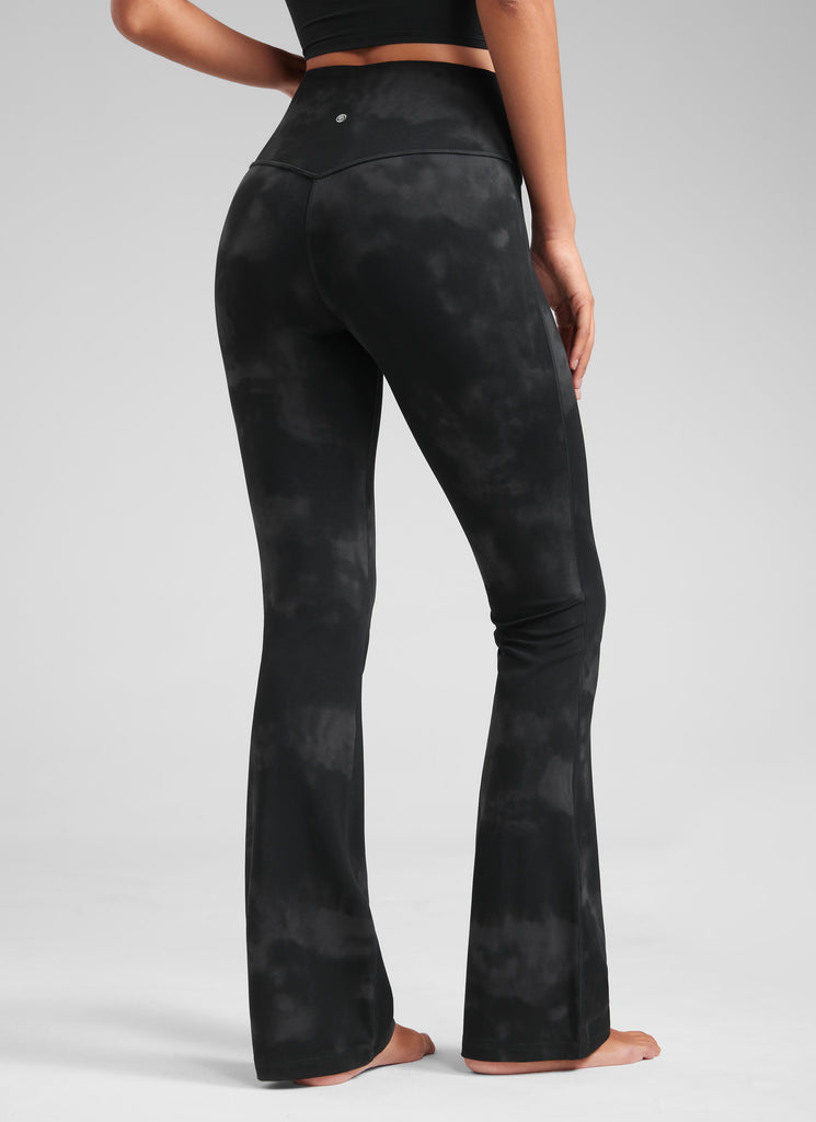 CRZ YOGA Women's Butterluxe High Waist Flare Leg Bootcut Leggings 32" Pitch Blue