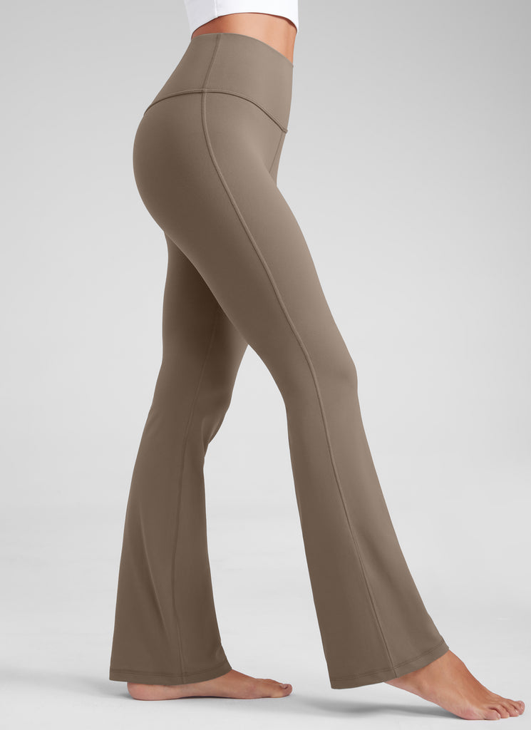 CRZ YOGA Women's Butterluxe High Waist Flare Leg Bootcut Leggings 32" Dark Forest Green