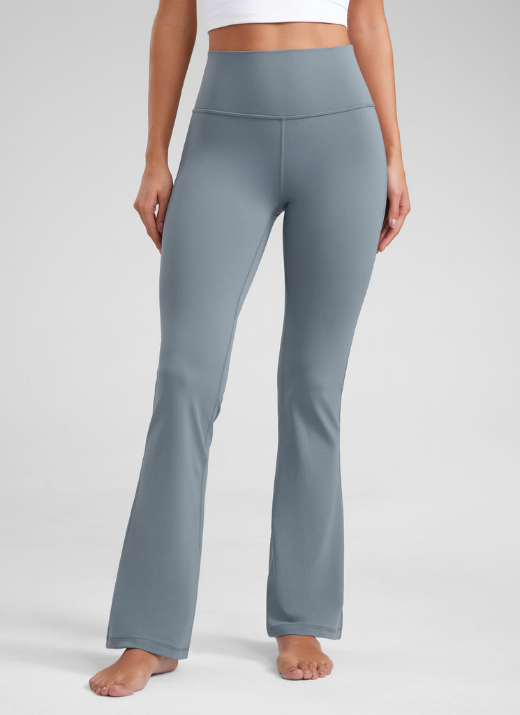 CRZ YOGA Women's Butterluxe High Waist Flare Leg Bootcut Leggings 32" Dark Forest Green