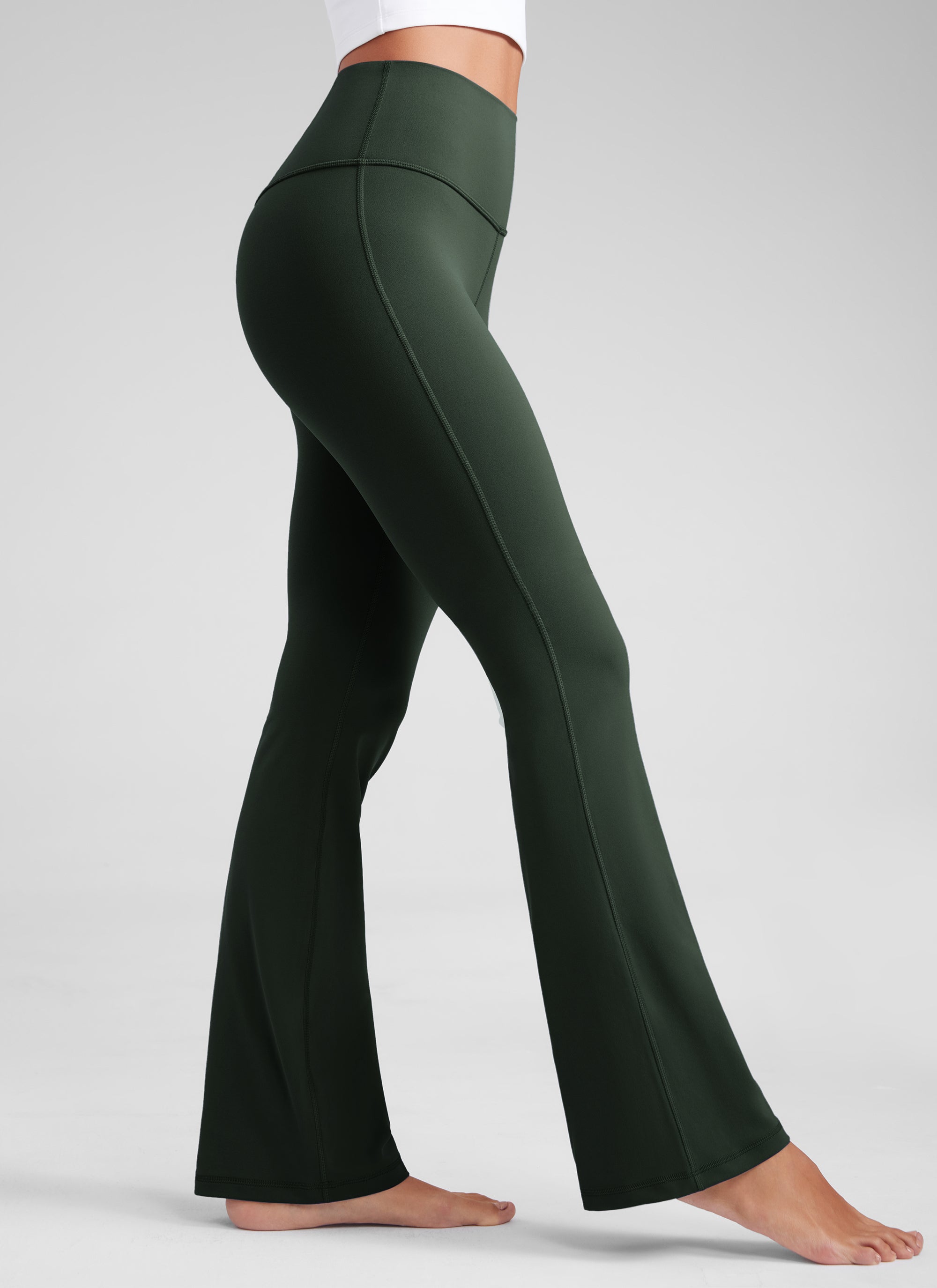 Butterluxe High Waist Flare Wide Leg Bootcut Pockets Leggings 33