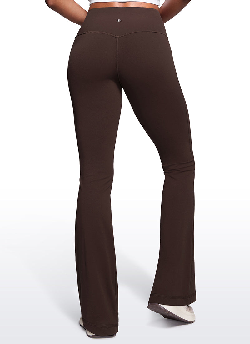 Butterluxe High Waist Flare Wide Leg Bootcut Pockets Leggings 33