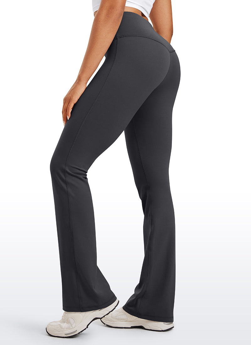 Butterluxe High Waist Flare Wide Leg Bootcut Pockets Leggings 33