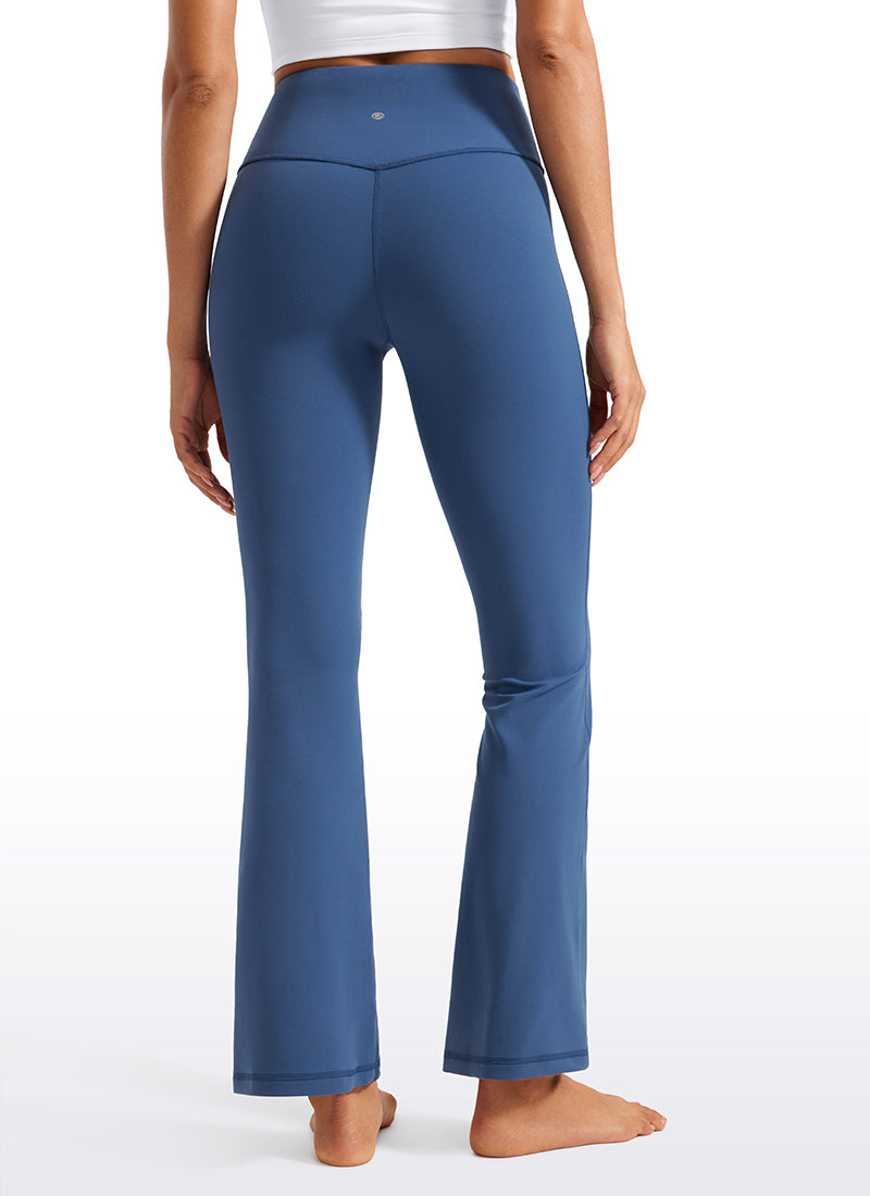 CRZ YOGA Women's Yoga High Waist Butterluxe Flare Pocket Leggings 29