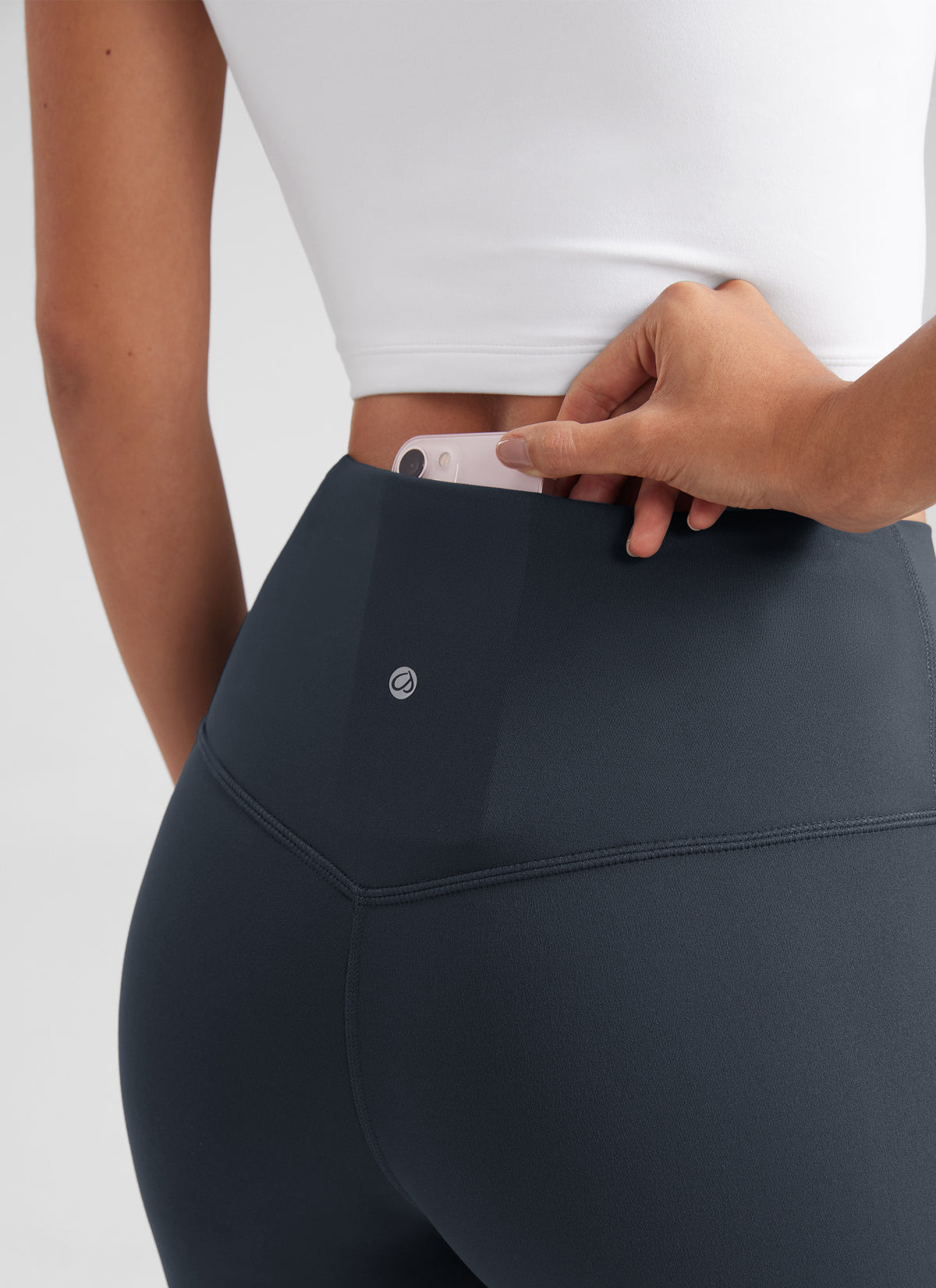 CRZ YOGA Women's Yoga High Waist Butterluxe Flare Pocket Leggings 29