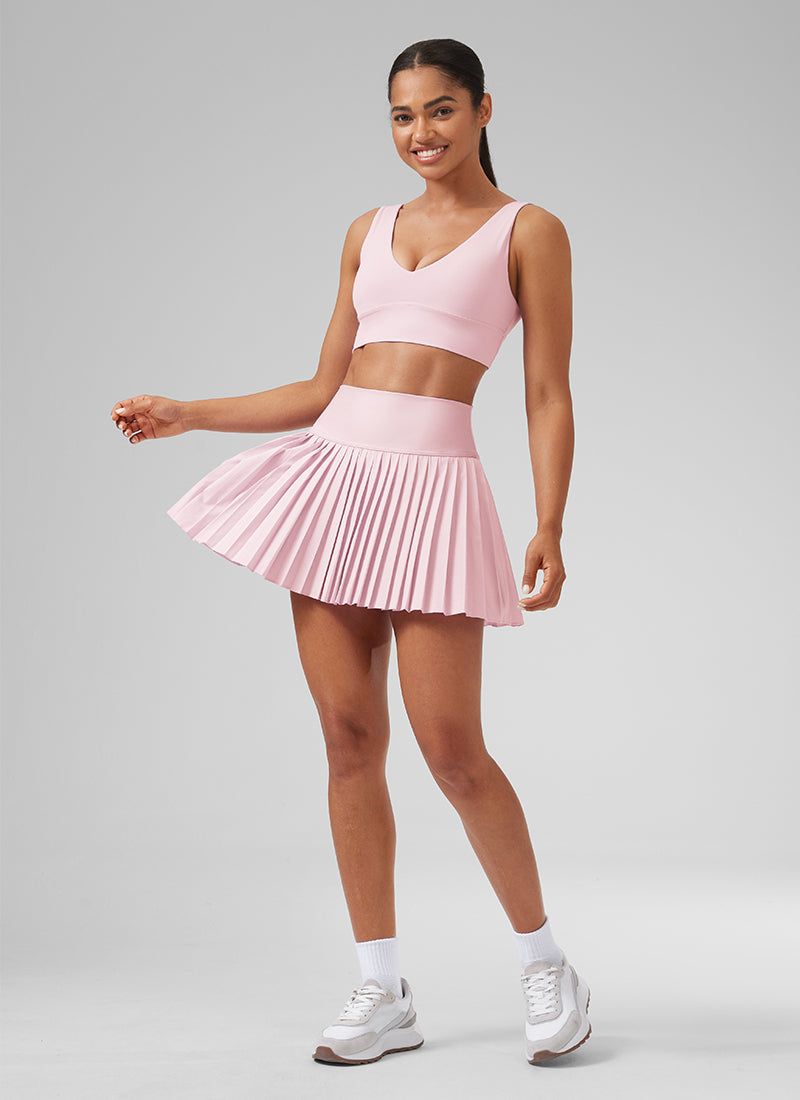 CRZ YOGA Women's Skort Tennis Feathery-Fit Soft High Rise Tennis