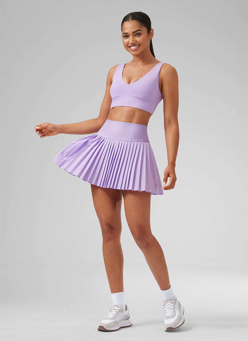 CRZ YOGA Women's Skort Tennis Feathery-Fit Soft High Rise Tennis