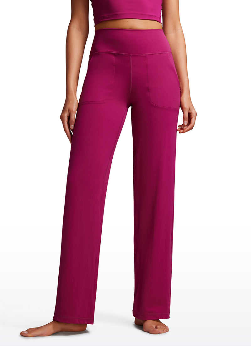 CRZ YOGA Women's Butterluxe High Rise Wide Leg Pants with Pockets