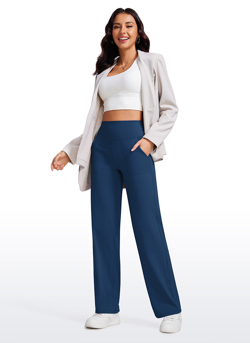 CRZ YOGA Women's Butterluxe High Rise Wide Leg Pants with