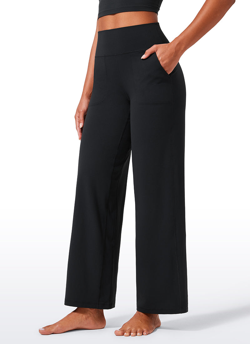 Butterlift® High Waisted Wide Leg Pants with Pockets 29