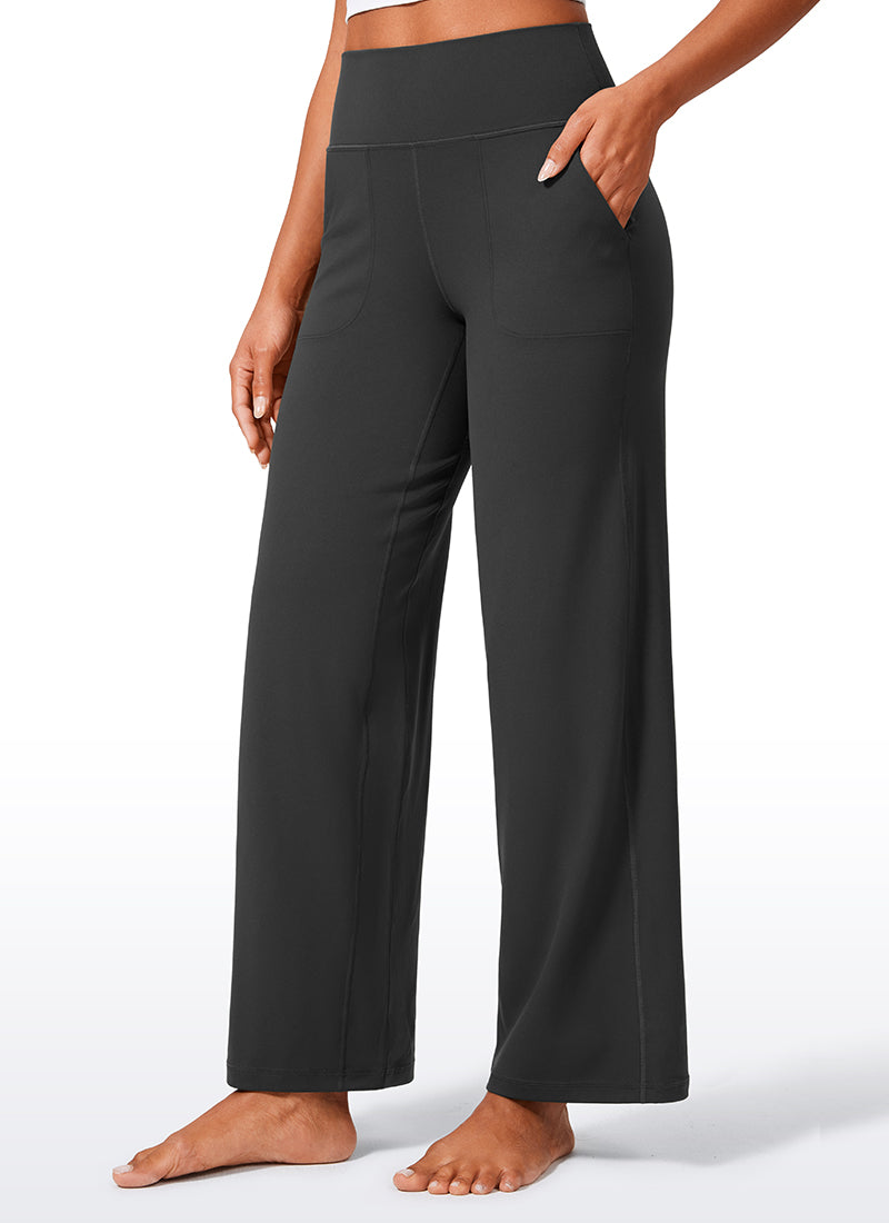 Butterlift® High Waisted Wide Leg Pants with Pockets 29