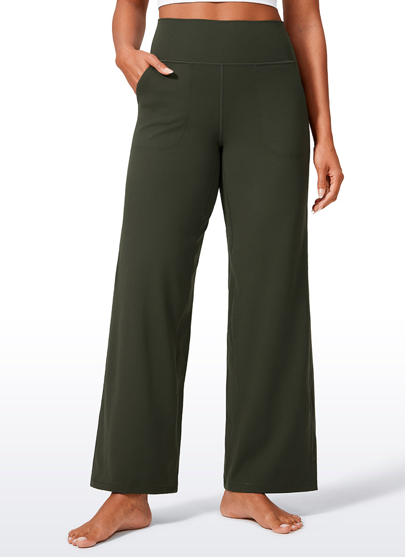 Butterlift® High Waisted Wide Leg Pants with Pockets 29