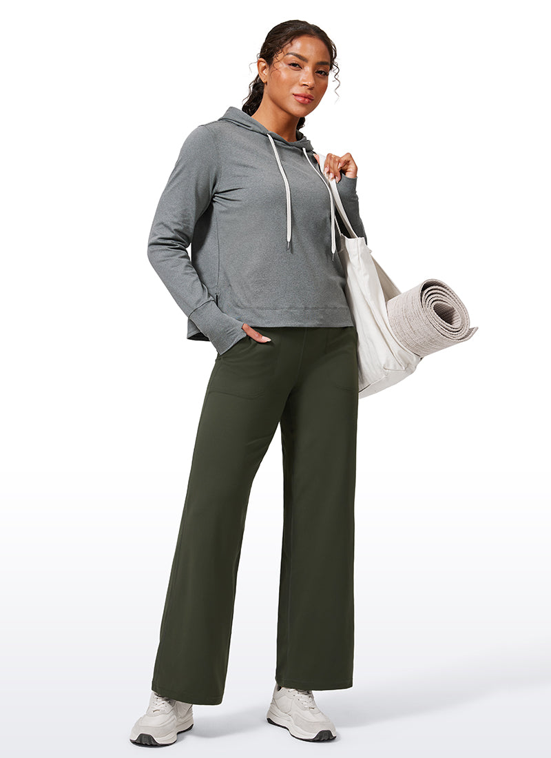 Butterlift® High Waisted Wide Leg Pants with Pockets 29