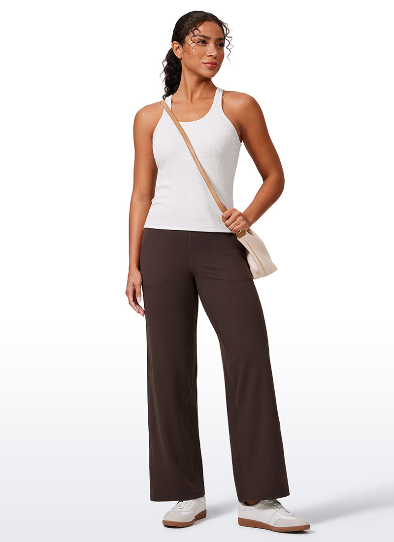 Butterlift® High Waisted Wide Leg Pants with Pockets 29