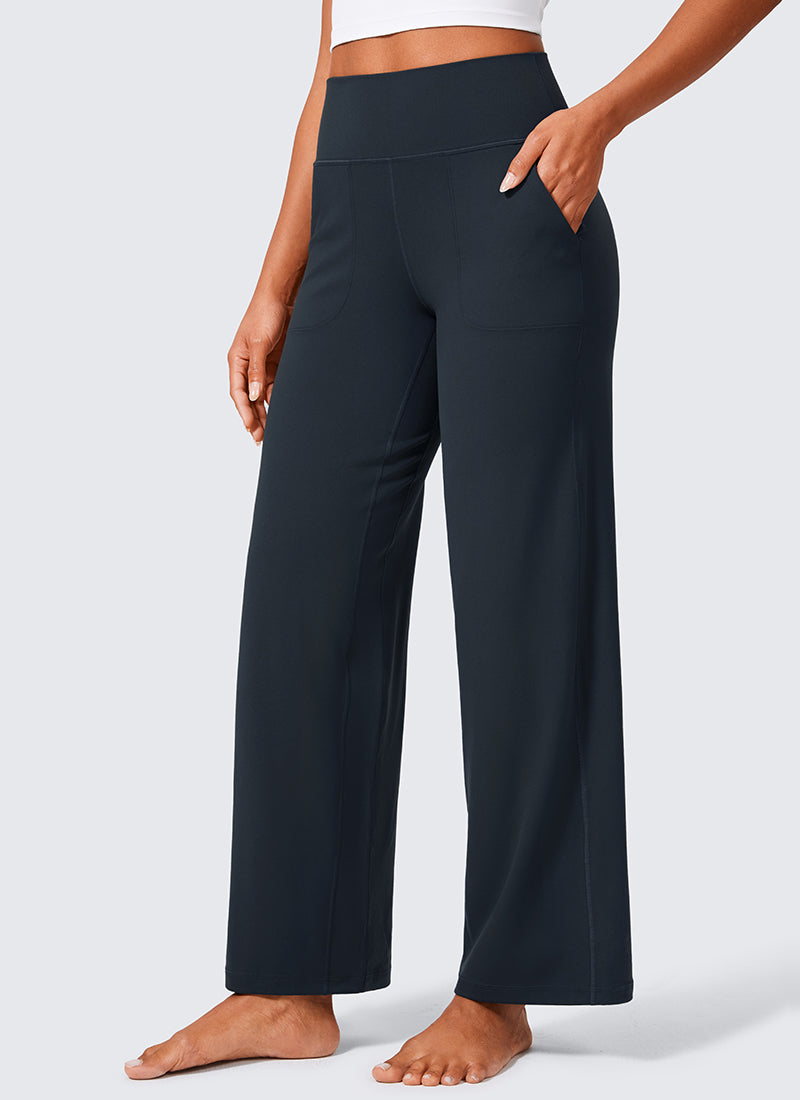 Butterlift® High Waisted Wide Leg Pants with Pockets 29