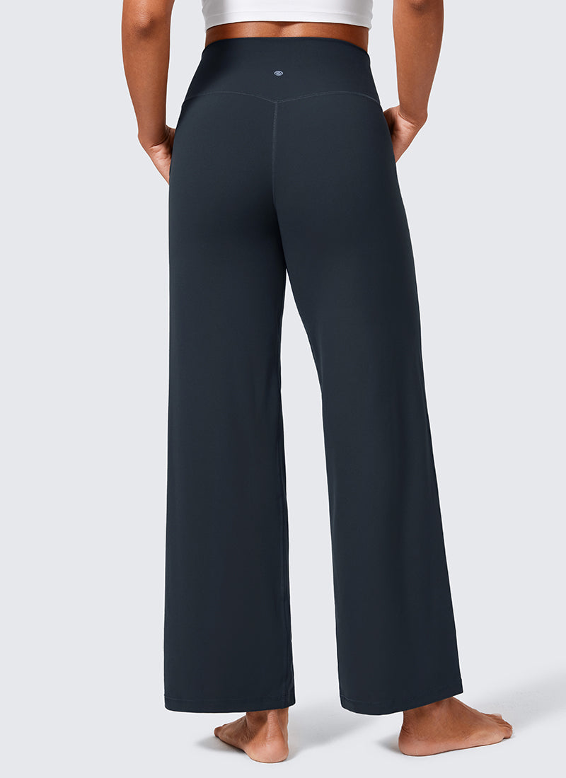 Butterlift® High Waisted Wide Leg Pants with Pockets 29