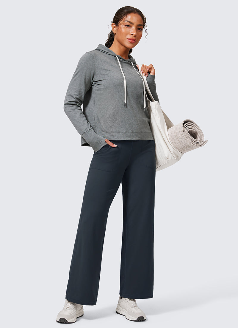 Butterlift® High Waisted Wide Leg Pants with Pockets 29
