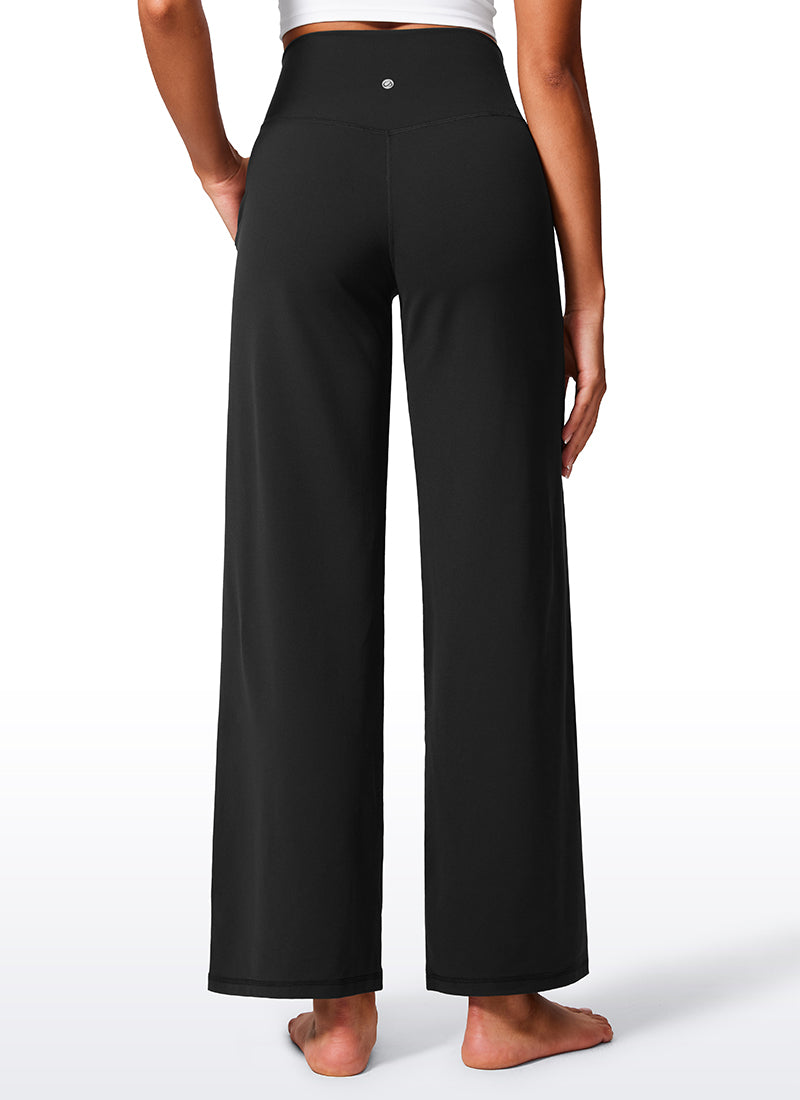 Butterlift High Waisted Wide Leg Pants with Pockets 31