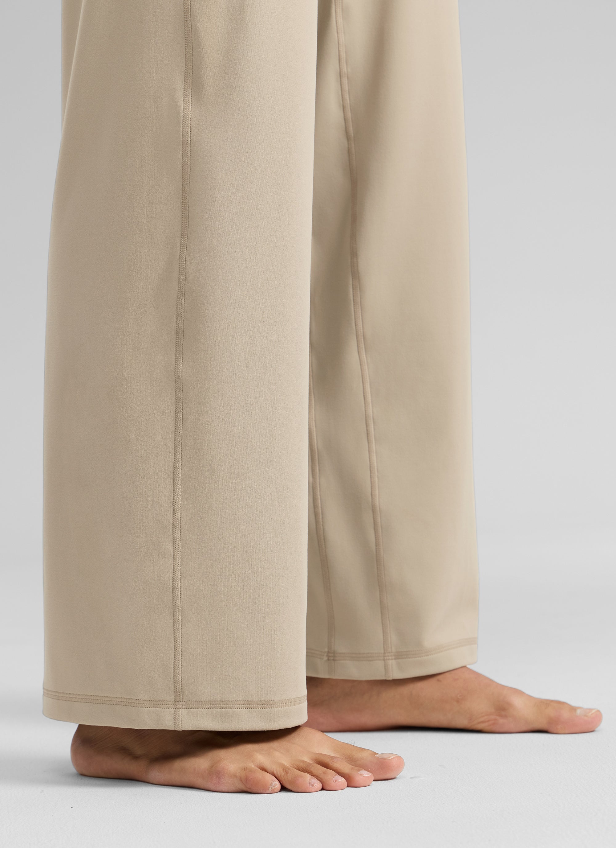 CRZ YOGA Women's Butterlift High Waisted Wide Leg Pants with Pockets Oak