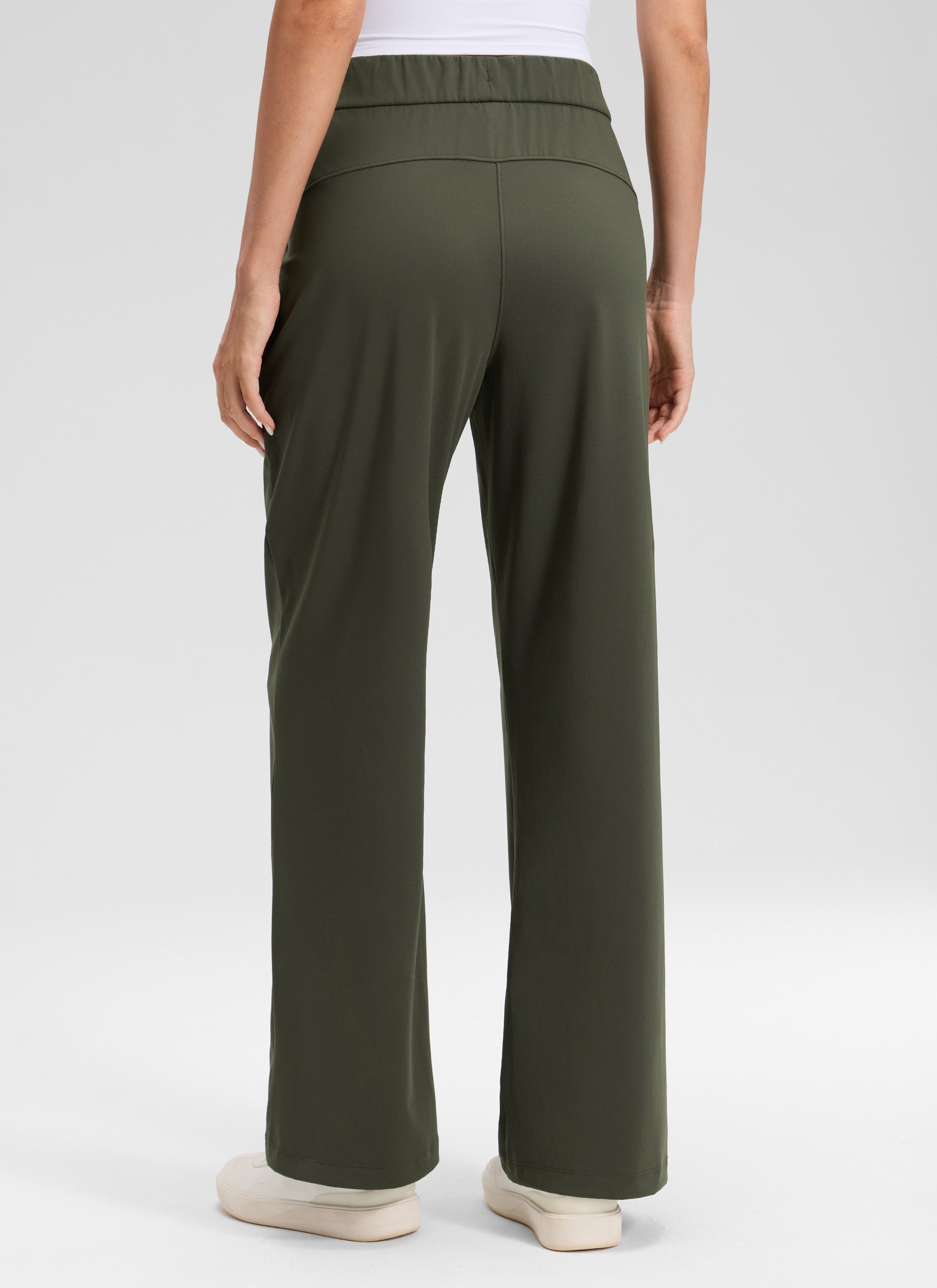 CRZ YOGA Women's Business Drawstring Pocket Straight Leg Pant 30