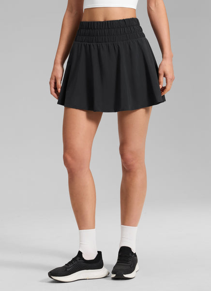 CRZ YOGA Women's Tennis Skirt Feathery-Fit Soft Flowy Skirt 16