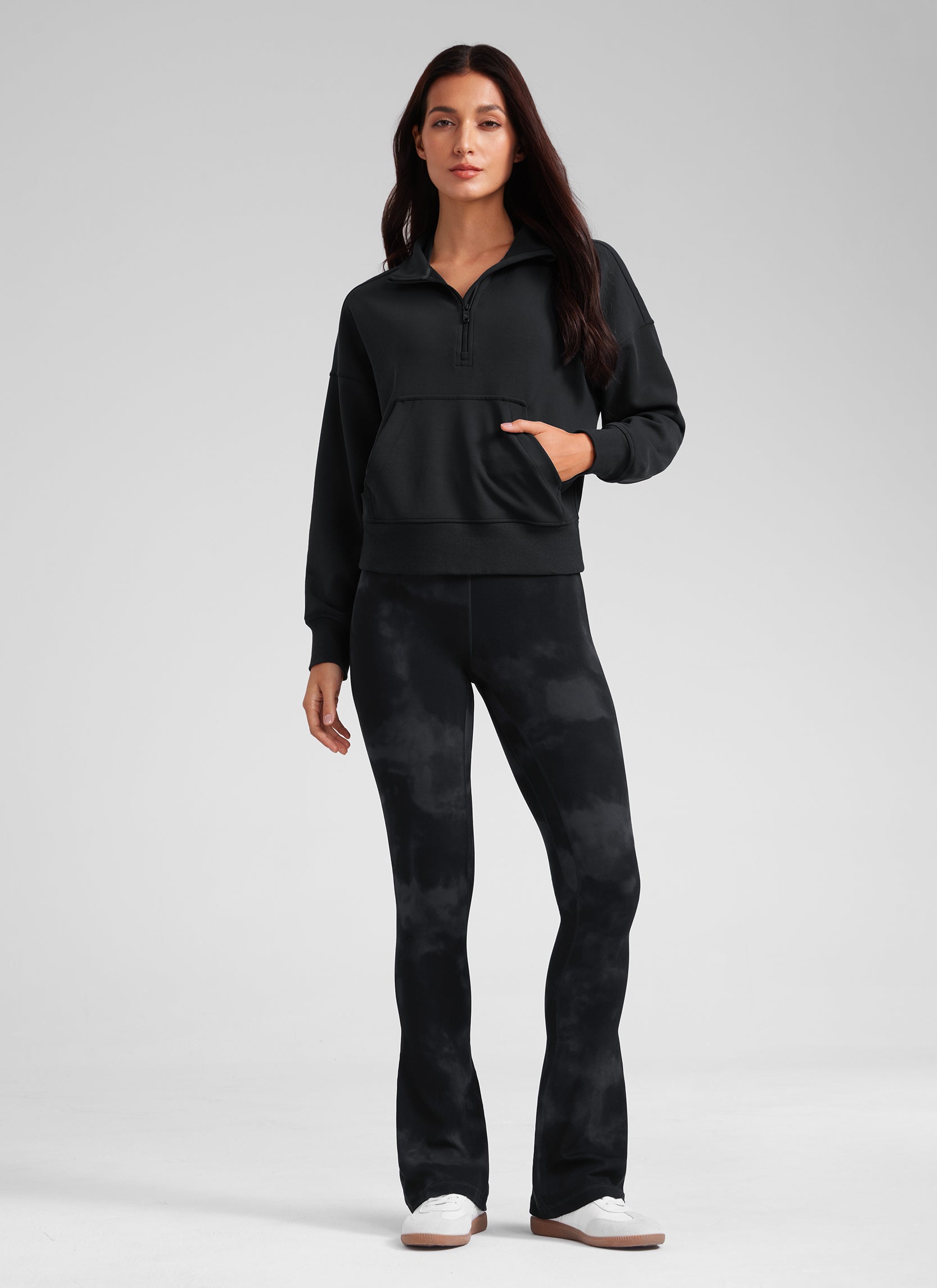 CRZ YOGA Women  Butterluxe High Waist Pockets Mini Flared Leggings 32