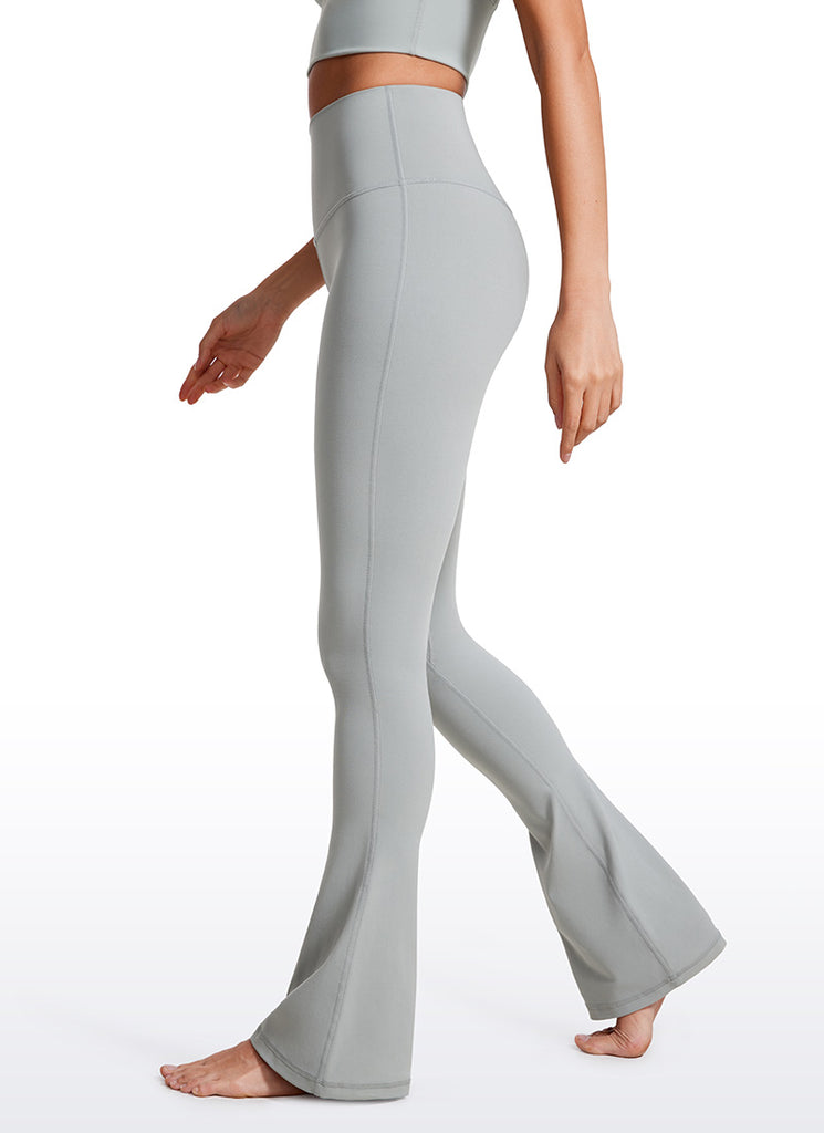 CRZ YOGA Women  Butterluxe High Waist Pockets Mini Flared Leggings 32" Sterling