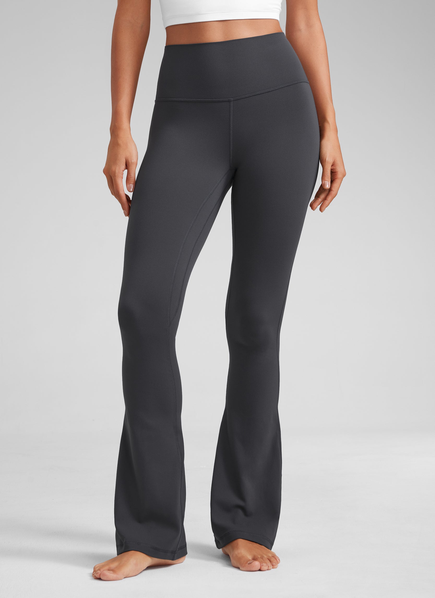 CRZ YOGA Women  Butterluxe High Waist Pockets Mini Flared Leggings 32