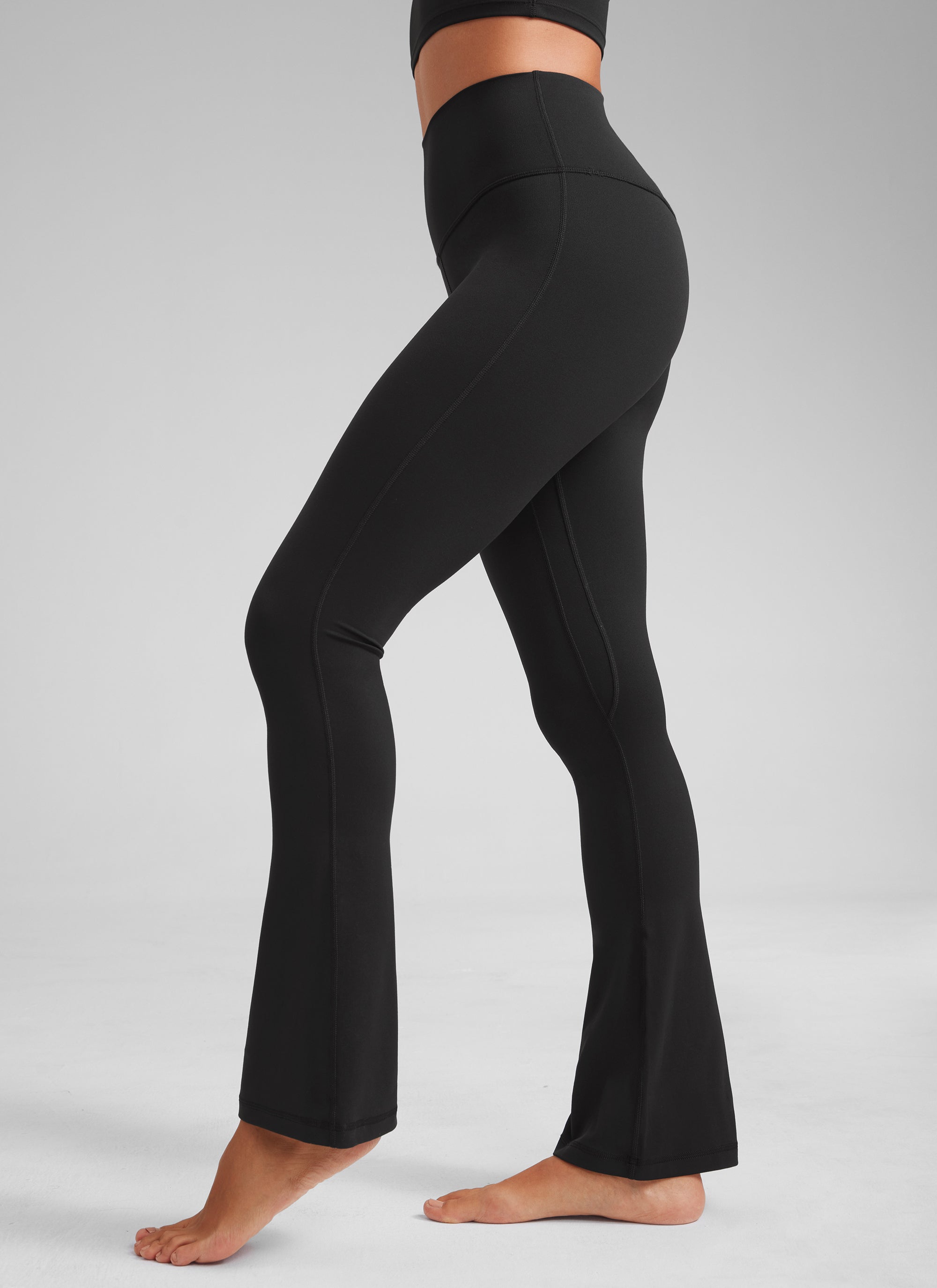 CRZ YOGA Women  Butterluxe High Waist Pockets Mini Flared Leggings 30