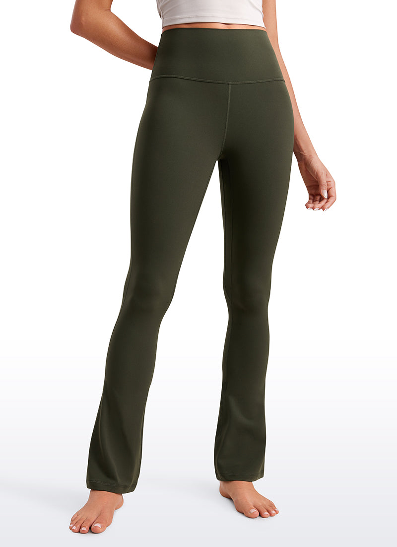 CRZ YOGA Women  Butterluxe High Waist Pockets Mini Flared Leggings 30