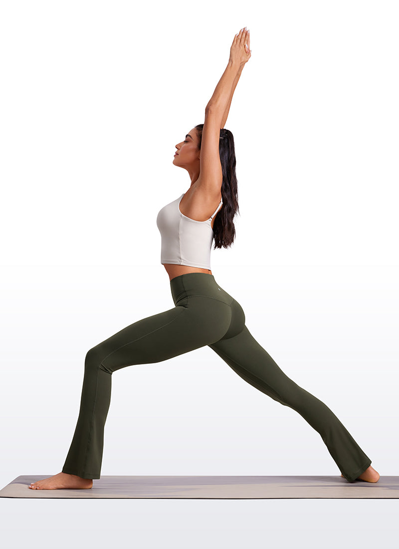 CRZ YOGA Women  Butterluxe High Waist Pockets Mini Flared Leggings 30