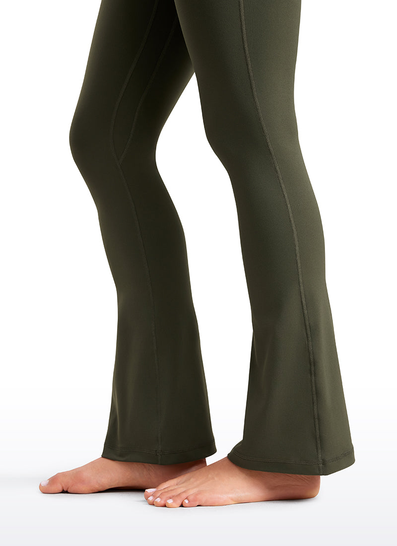 CRZ YOGA Women  Butterluxe High Waist Pockets Mini Flared Leggings 30