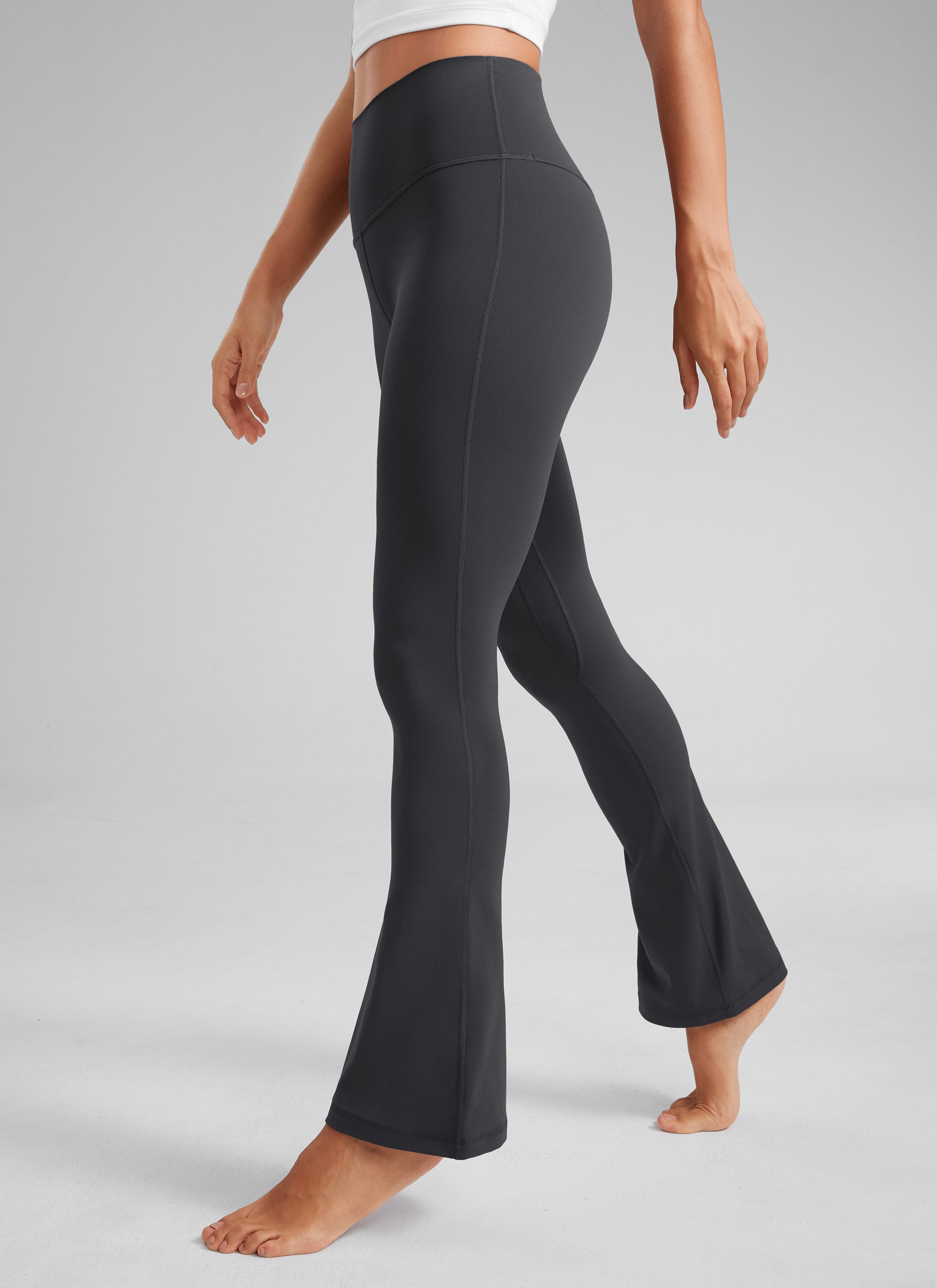 CRZ YOGA Women  Butterluxe High Waist Pockets Mini Flared Leggings 30