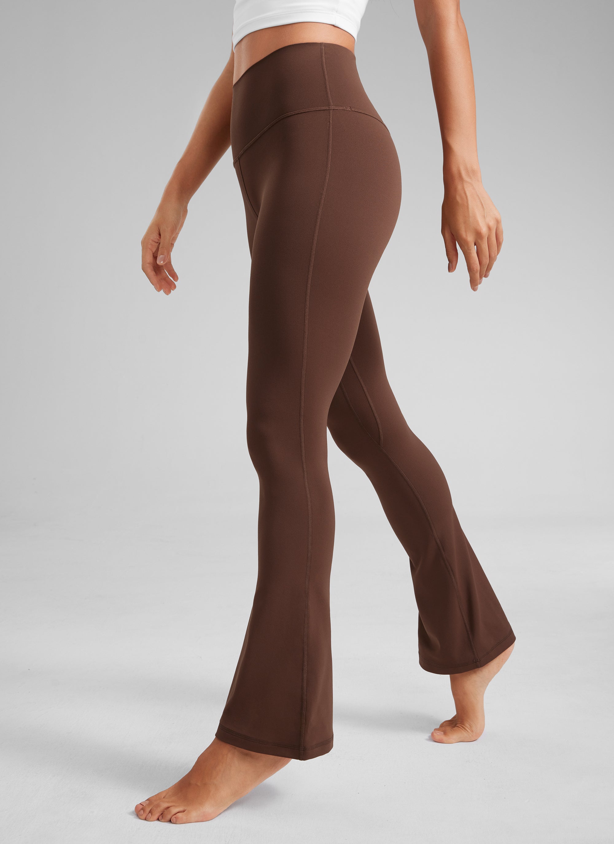 CRZ YOGA Women  Butterluxe High Waist Pockets Mini Flared Leggings 30