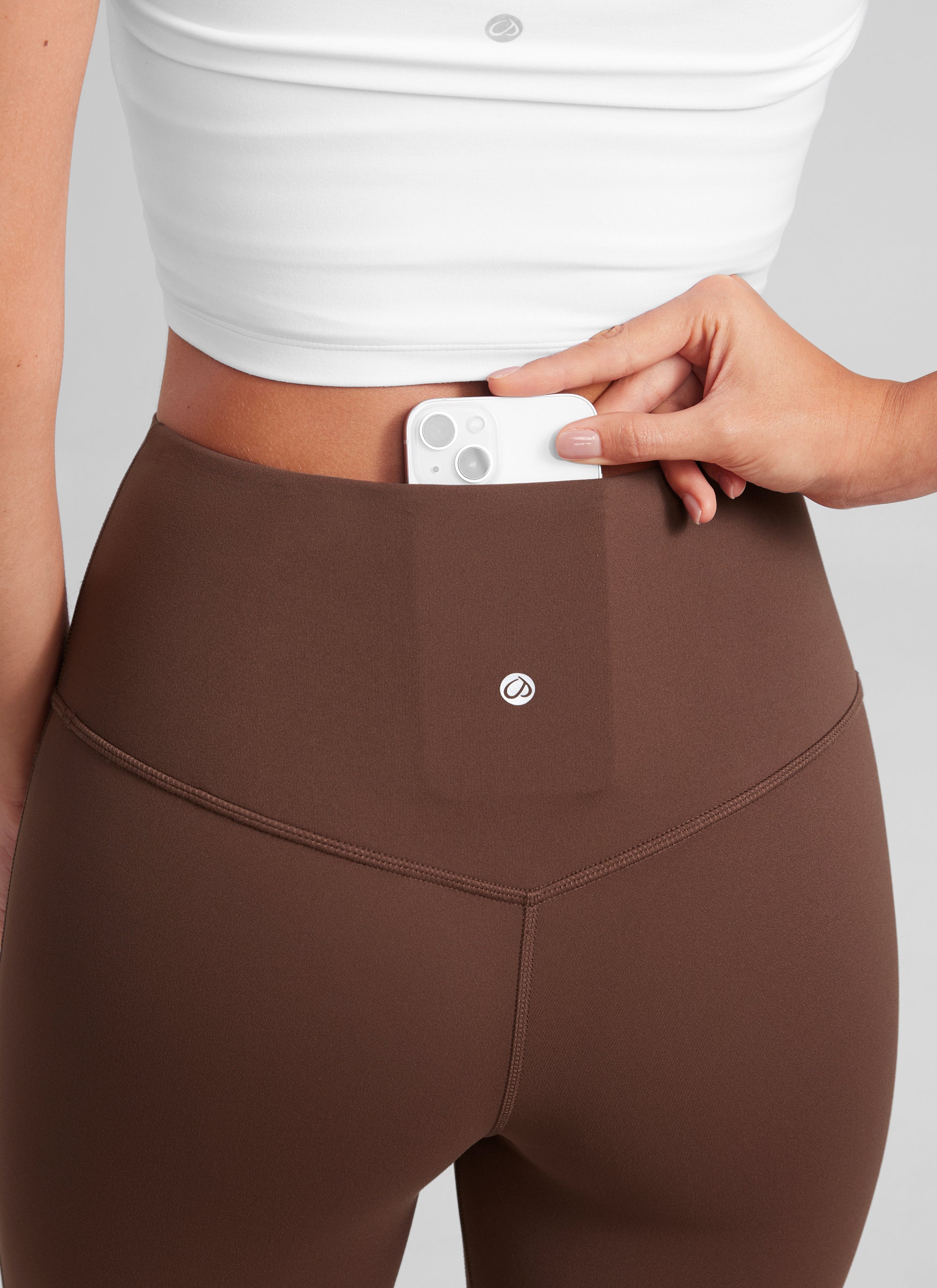 CRZ YOGA Women  Butterluxe High Waist Pockets Mini Flared Leggings 30