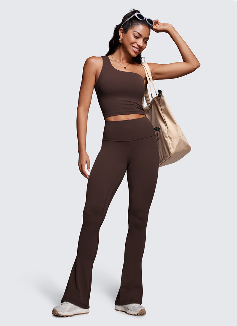 CRZ YOGA Women  Butterluxe High Waist Pockets Mini Flared Leggings 33