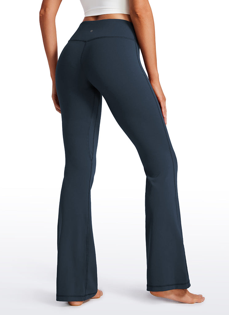 CRZ YOGA Womens Butterluxe Low Rise Flare Leggings 32" Black