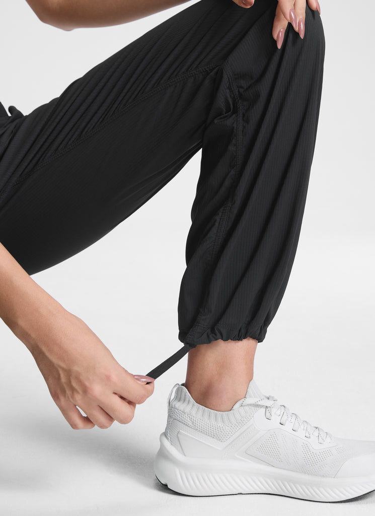 CRZ YOGA Lightweight Workout Pants for Women Straight Leg 30" Black