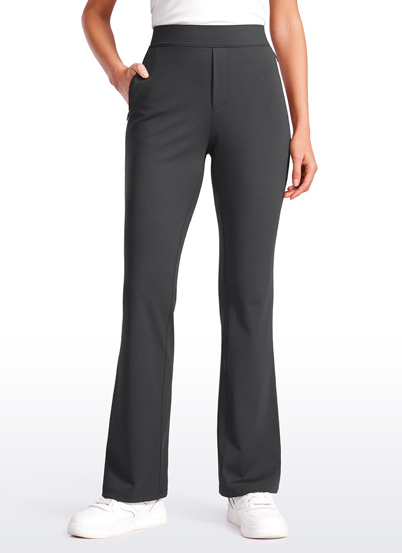 CRZ YOGA Womens Flare Pants Casual High Waisted with Zip Pockets – CRZ YOGA  US