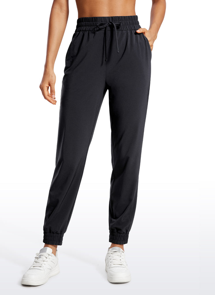 CRZ YOGA Women's Casual Workout Joggers with Pockets 28" Black