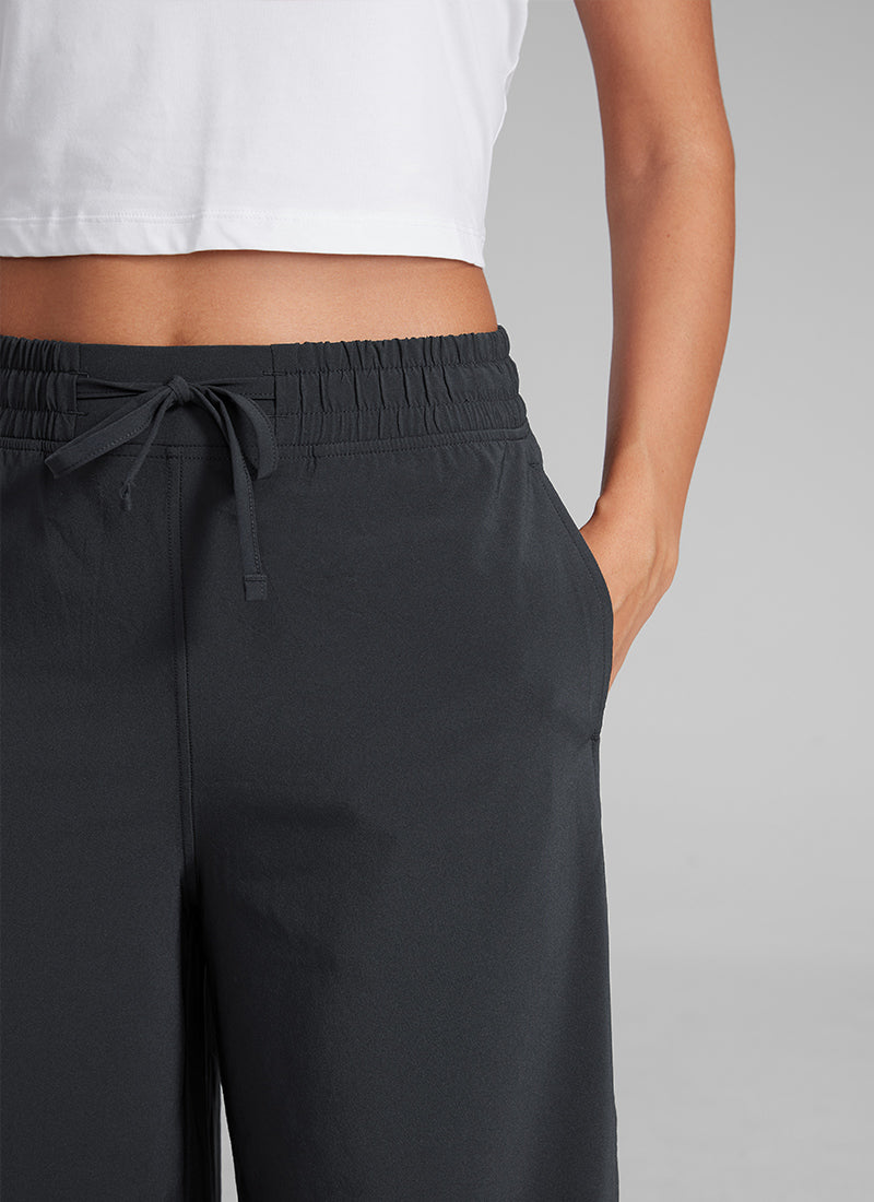 CRZ YOGA Women's Causal High Waisted Wide Leg Pockets Pants 25