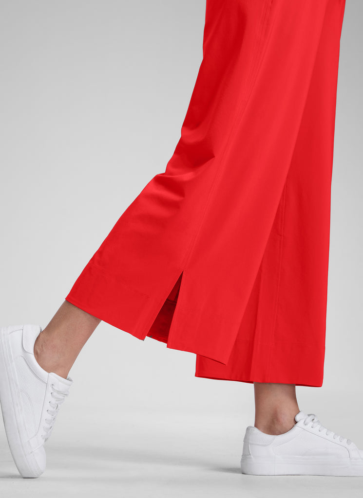 CRZ YOGA Women's  Causal High Waisted Wide Leg Pockets Pants 25'' Graphite Grey