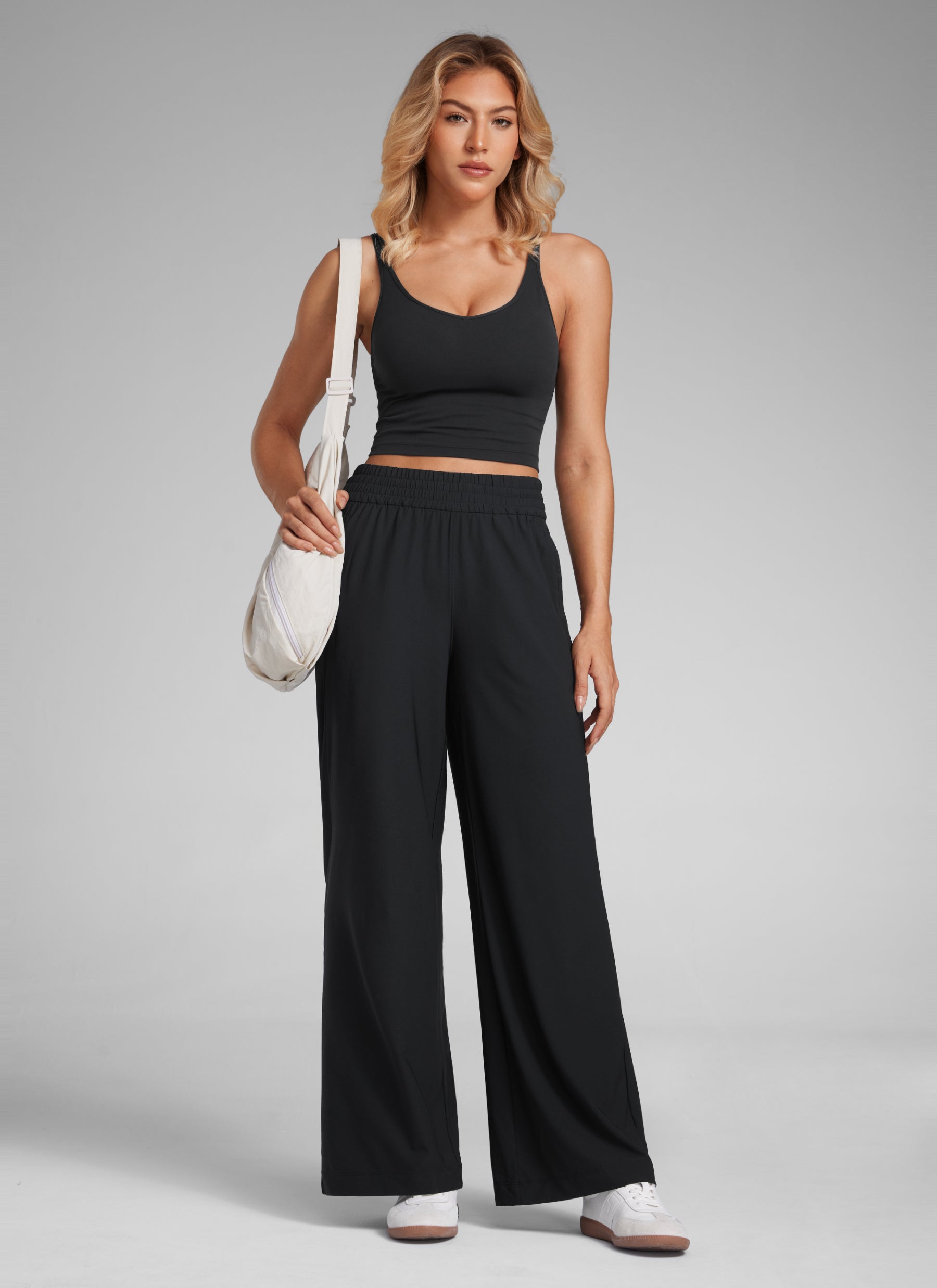 CRZ YOGA Women’s Feathery-Fit Drapey Casual Wide Leg Pant 28