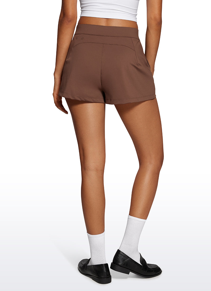 Stretch High-Rise Shorts with Pockets 2.5