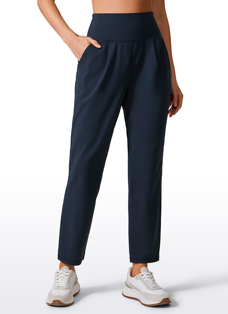 Butterlift Tapered Front Pleated Pants with Pockets 27‘’